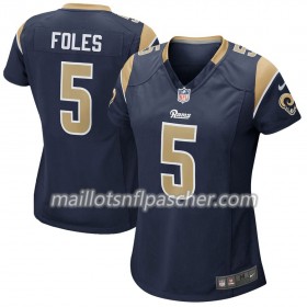 Maillot Los Angeles Rams Nick Foles 5 Nike Navy - Femme